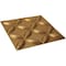 Ekena Millwork 19 5/8in. W x 19 5/8in. H Wallflower EnduraWall Decorative 3D Wall Panel Covers 2.67 Sq. Ft. WP20X20WABGL - alternate 3